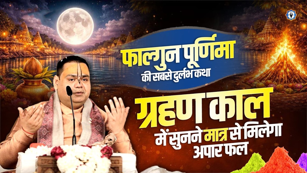 फाल्गुन पूर्णिमा की सबसे दुर्लभ कथा - ग्रहण काल में सुनने मात्र से मिलेगा अपार फल | Shri Gaurdas Ji