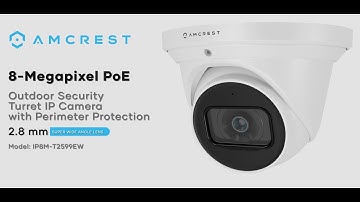 Amcrest 8MP Turret POE Camera IP8M-T2599EW - IP Security Camera Feature & Highlight Review 2022