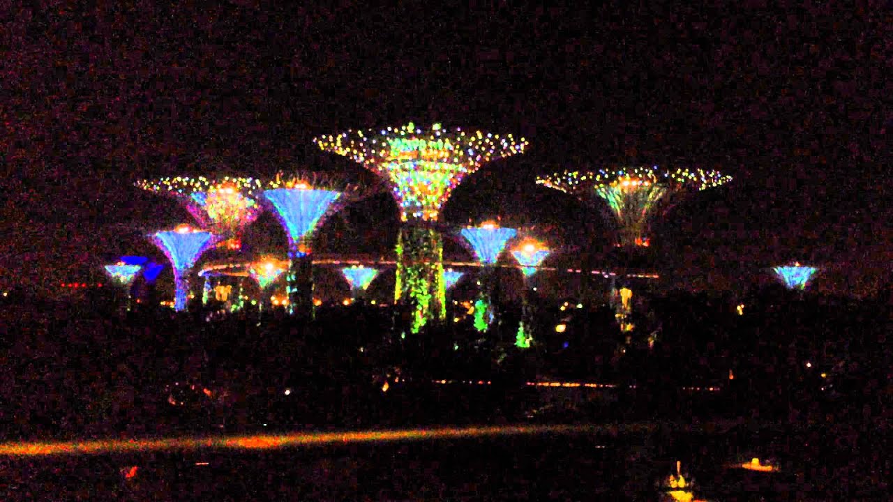 Gardens by the Bay, OCBC Skyway Lights Show, Singapore