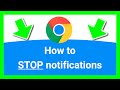 CHROME HOW TO STOP NOTIFICATIONS (Clear Steps)