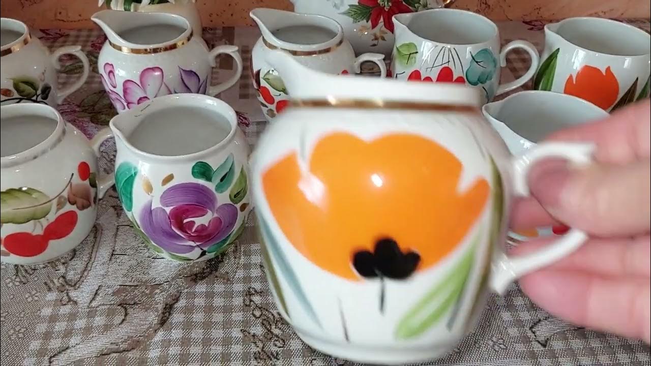 Фарфор.Сливочники. "Чайка".👍👍👍🌹🌷🌼🌷🌸💮🌺🍁🌻🍁🌿☘️🍀🌾🌴 - YouTube