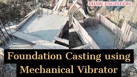 Casting of Foundation | footings using Mechanical vibrator | REAL SITE VIDEOS |