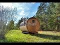 Wooden barrel sauna thermo wood design  timberin