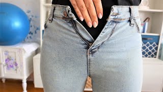 Хватит выкидывать джинсы, если они стали малы в поясе. Их легко расширить на несколько сантиметров