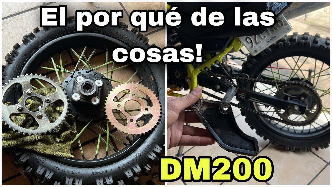 Haciendo cambios a la DM200!! Por qué?  Correcta posición de la guía de Cadena