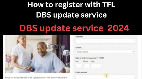 DBS update service 2024/ How to register with TFL DBS update service,sa pco