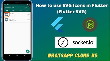 Flutter Chat App - How to use SVG Icons in Flutter 🔥🔥|| #5