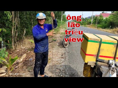 Ông cụ giải trí bằng nghề chài cá kiếm tiền triệu mỗi ngày. Minh khôi vlogs