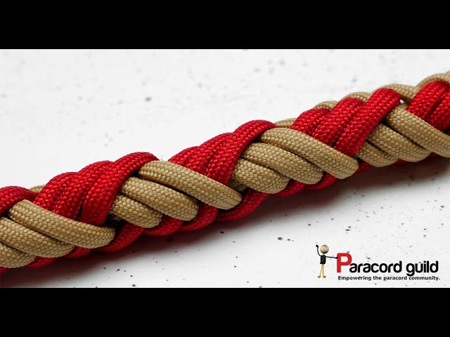 Knitting paracord- in the hand 