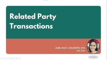 FAR: ACC 221 - Related Party Transactions