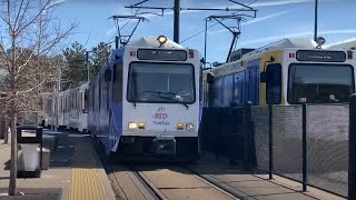 Denver Light Rail Action in the Downtown Denver Loop