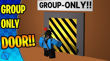 How to create GROUP-ONLY DOOR || roblox studio tutorial