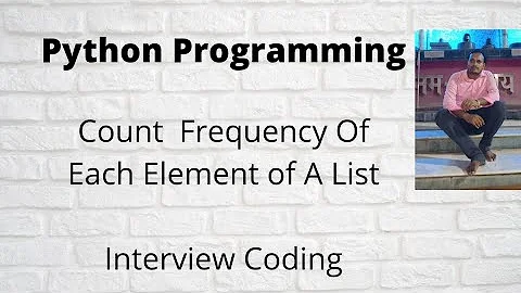 Python program To Count Frequency Of Elements In A List || Program To Count Frequency Of a Number