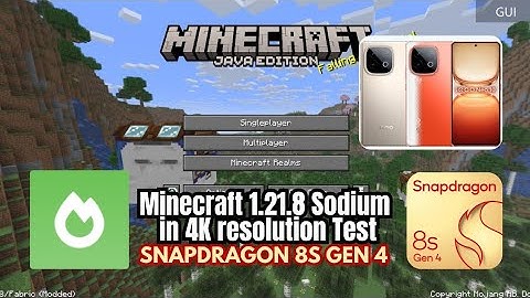 Minecraft Java 1.21.8 + Sodium on iQOO Neo 10 | Snapdragon 8s Gen 4 Performance Test!