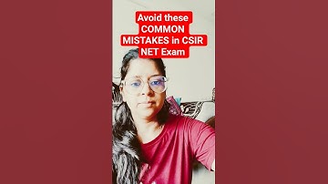 🚨 CSIR NET 2025 Alert: Are You Making THESE Errors?❌ #csirnetjune2025 #csirnet2025 #shorts