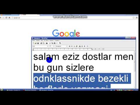 odnoklassnikde bezekli herflerle yazmaq