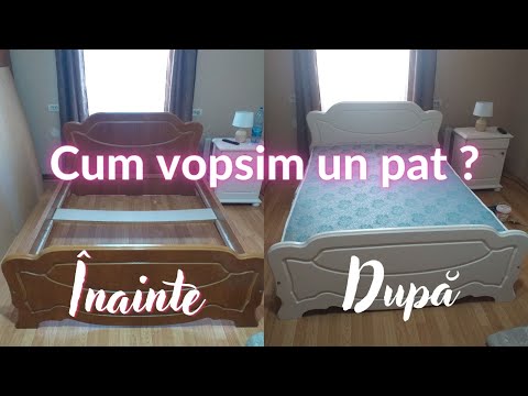 Cum vopsim un pat ? Reconditionare mobila furnir !