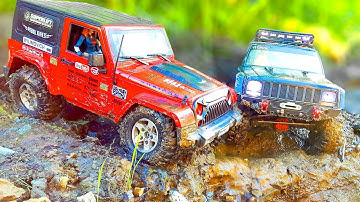 RC Cars OFF Road – Jeep vs Jeep – Cherokee vs Rubicon – Axial SCX10 II vs MST CFX — wilimovich