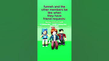 Thumbnail of funneh and the krew be like when they have friend requests #roblox #itsfunneh
