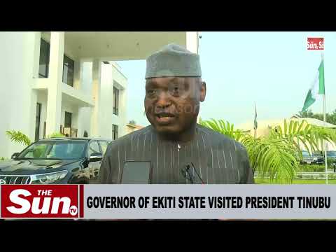 GOVERNOR OF EKITI STATE VISITED MR PRESIDENT...