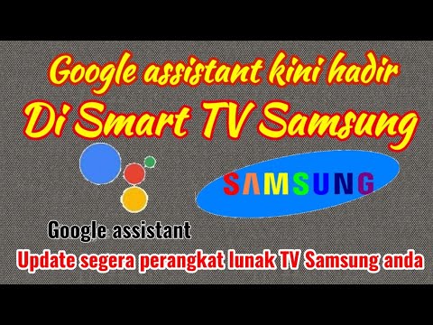 (google assistant setting)cara login google assistant di smart tv samsung