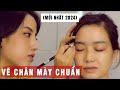 Cách vẽ chân mày trên người thật chuẩn nhất | Học phun xăm thẩm mỹ | Jolie Nguyễn