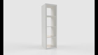 IKEA KALLAX Shelf Unit 1x4 White 3D Model