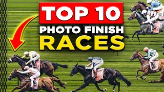 10 VERY VERY CLOSE PHOTO FINISH HORSE RACES | NOSE WINS TO DEAD HEAT by Facts Smashers  525 views 4 days ago 8 minutes, 24 seconds