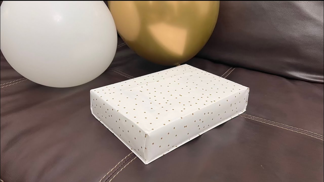 How to wrap a gift without any tape - Japanese gift wrapping