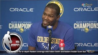 Kevin Durant On Draymond Green Its Just The Norm Nba On Espn