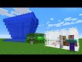 ДОМ ИЗ ПАУТИНЫ НУБА ПРОТИВ ЦУНАМИ В МАЙНКРАФТ ! ПРО ПОСТРОИЛ ДОМ ИЗ ЛИСТВЫ MINECRAFT МУЛЬТИК