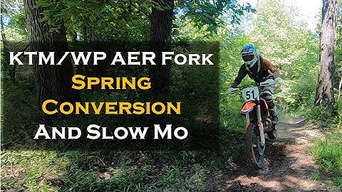 AER Fork Spring Conversion Testing and Slow Motion