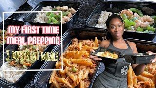 My First Time Meal Prepping | Counting Calories | 3 EASY MEALS FOR BEGINNERS