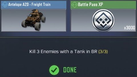Call Of Duty: Mobile Kill 3 Enemies with a Tank in BR Task Complete