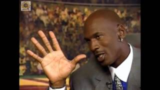 Michael Jordan gets asked about his hands by Gene Siskel in 1996