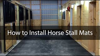 How to Install Interlocking Horse Stall Mats - Our Interlocking stall mats are easy to install with their interlocking puzzle-style edges. 

Lay out your mats according to the instructions diagram.

Our kits come with various-sized mats to make up the kit, so you will need to follow the directions to get them installed in the correct order to fit your space.

Shop Greatmats' Horse Stall Mats Now:
https://www.greatmats.com/horse-stall-mats.php

Interlock your mat edges together and apply pressure to secure the seam.


Call Us 877-822-6622 or visit Greatmats.com for all your specialty flooring needs!