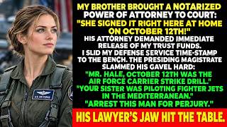 She Granted Me Her Bank Accounts, My Brother Claimed—Then The Judge Checked The Flight Manifest