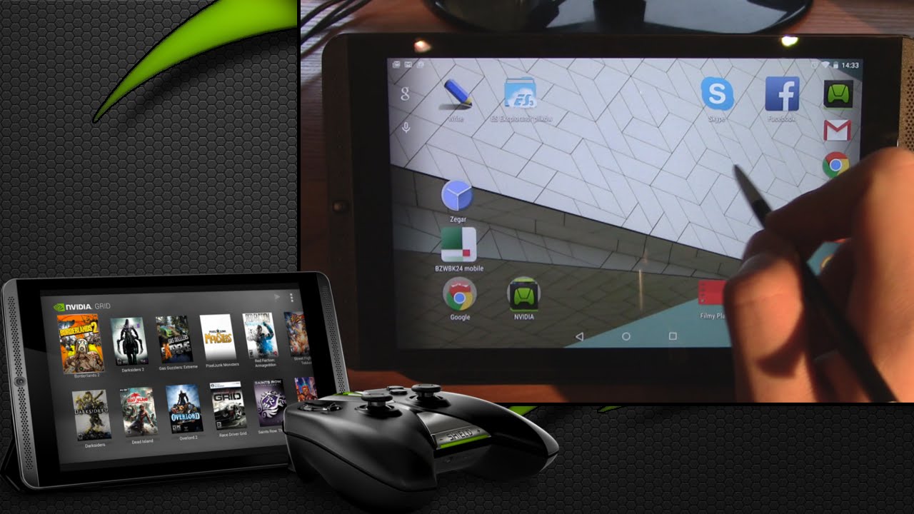 Nvidia Shield Tablet Prezentacja System, Gamestream, Pad, Grid. YouTube