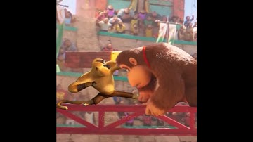 When DK and Monkey Fight #supermariobros #kungfupanda #donkeykong
