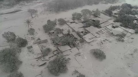 Drone footage shows scale of damage from Guatemala volcano