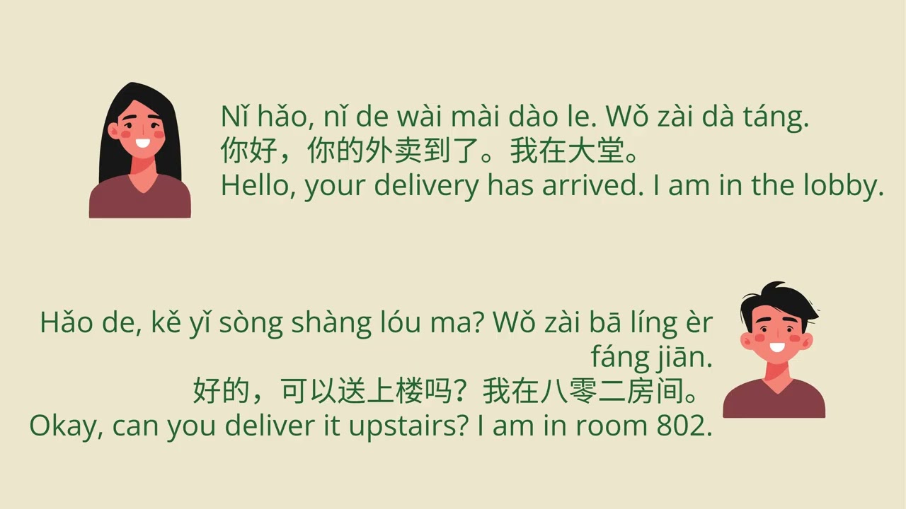 Learn Chinese with Mica: Lesson 29 - Food delivery at Hotel (Beginners, Phase 3)