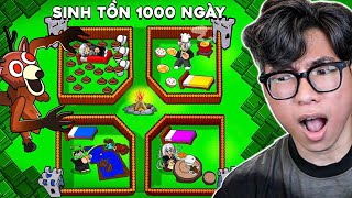 Download Lagu BI HUYNH BUILD THE SAFEST BASE AND SURVIVED 1000 DAYS IN 99 NIGHTS IN THE FOREST MP3