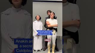 A fun recreation of the Coldplay meme! #anakinskywalker #padme #princessleia #starwars #cosplay