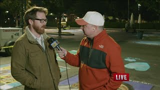 Kevin Charette talks art with Via Arte's featured artist, Jason Henderson
