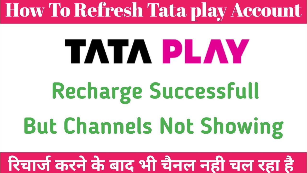 Tata play recharge problem,Tata play recharge but not working,how to ...