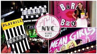 GETTING RUSH TICKETS FOR MEAN GIRLS & BEETLEJUICE ON BROADWAY! NYC 2019 VLOG - DAY 2!🗽🎭