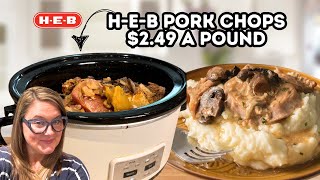 Easy Crockpot Smothered Pork Chops For 2.49Lb Delicious Budget Meal