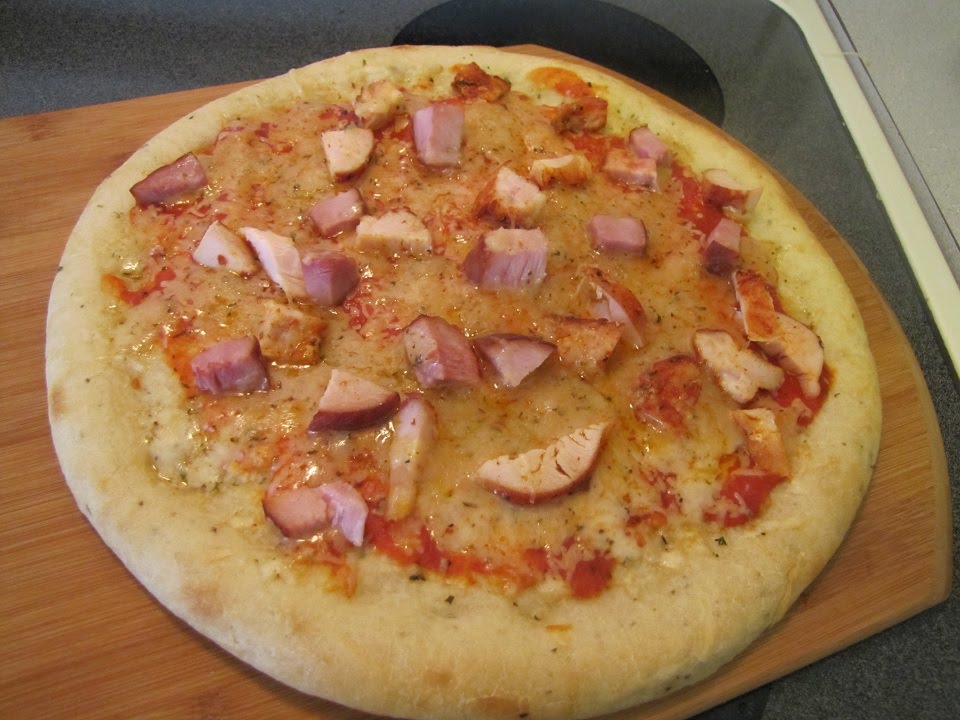 grilling shrimp Grilled peppered turkey and tavern ham pizza