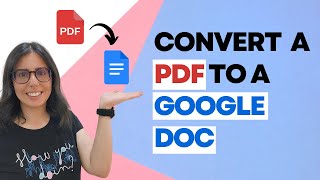 How to convert a PDF to a Google Doc?