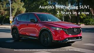 Mazda CX -5 has again earned the title of best-selling gas engine SUV in Austin, 2 years in a row.